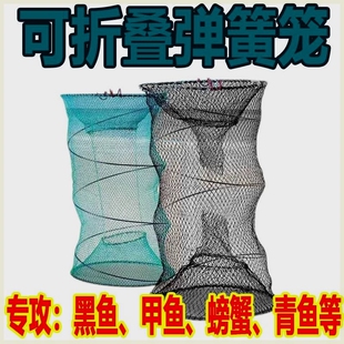 甲鱼笼黑鱼笼螃蟹抓鱼虾地网笼折叠捕鱼花篮鱼笼只进不出捕鱼神器