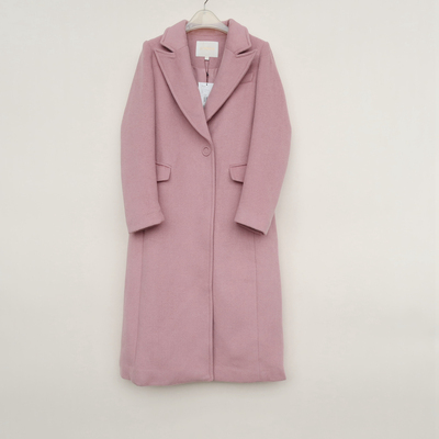 专柜正品断码过膝厚羊毛呢大衣