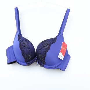 古系列70B75ABC正品 F869蓝紫 光面无痕上薄下加厚性感文胸GJ