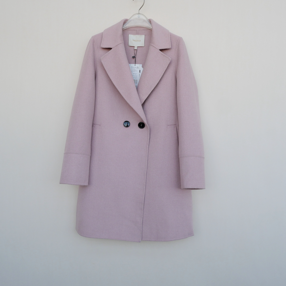 SML正品超值轻盈保暖双面呢大衣