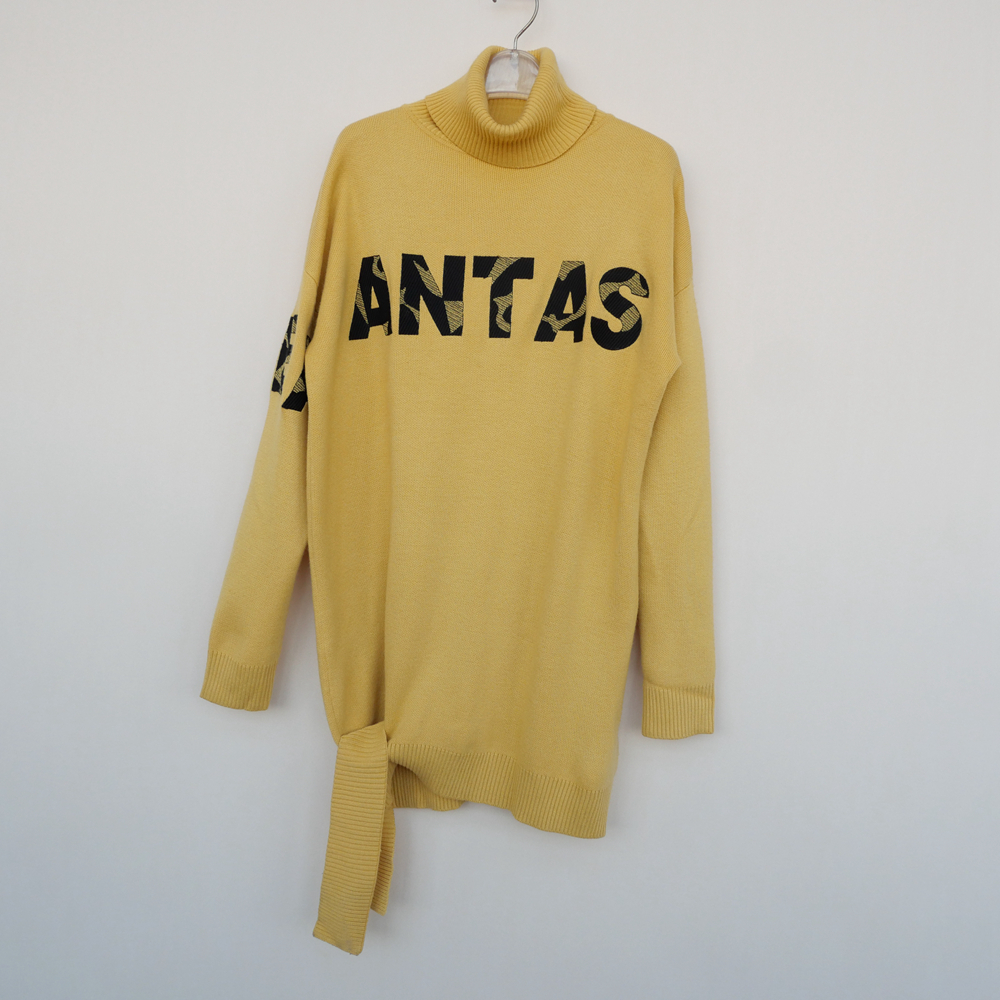 专柜正品超值宽松盖臀高领毛衣