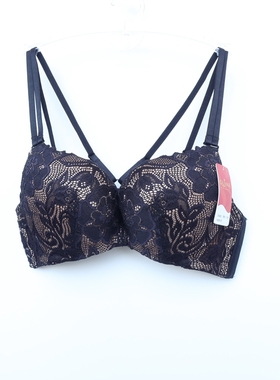 古系列/70C断码上薄下厚性感侧收四排扣文胸GJ-G820黑色