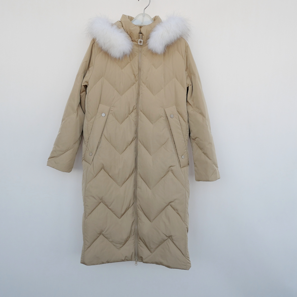 专柜正品超值轻盈过膝保暖羽绒服