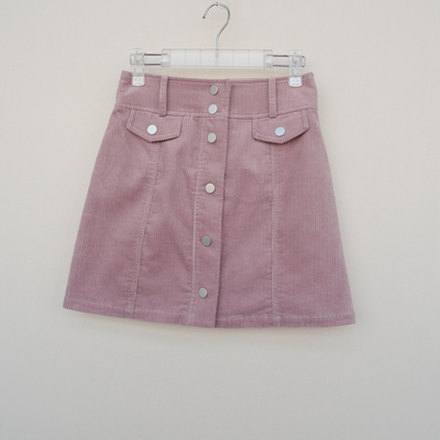 正品超值女冬全棉灯芯绒外搭短裙