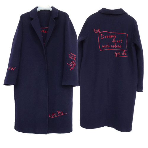 艾格淘特专柜正品断码双面呢大衣