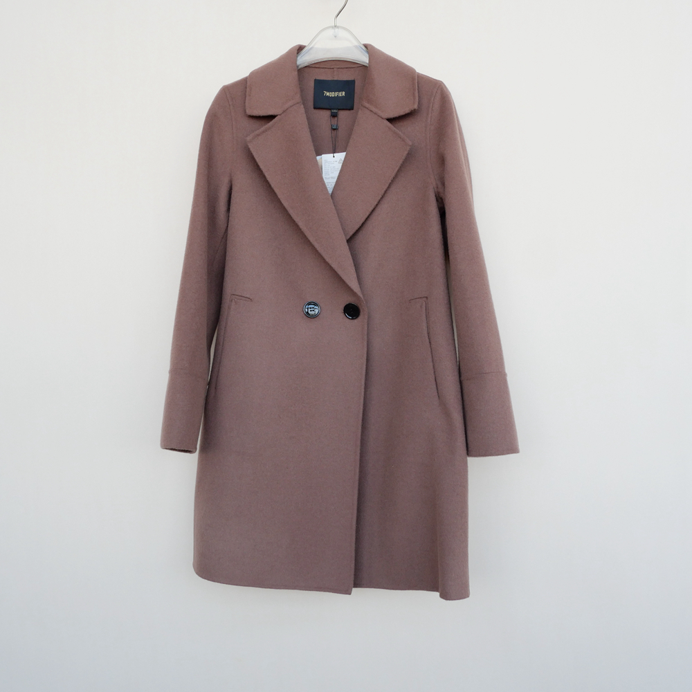 专柜正品超值轻盈保暖双面呢大衣