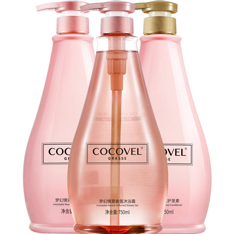 COCOVEL梦幻情窦男女洗发水沐浴露护发素套装香味持久留香家庭装