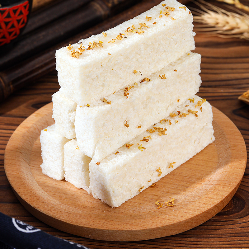 桂花绵绵糕糯米糕早餐点心粑粑糕宁波特产传统糕点地方美食小吃