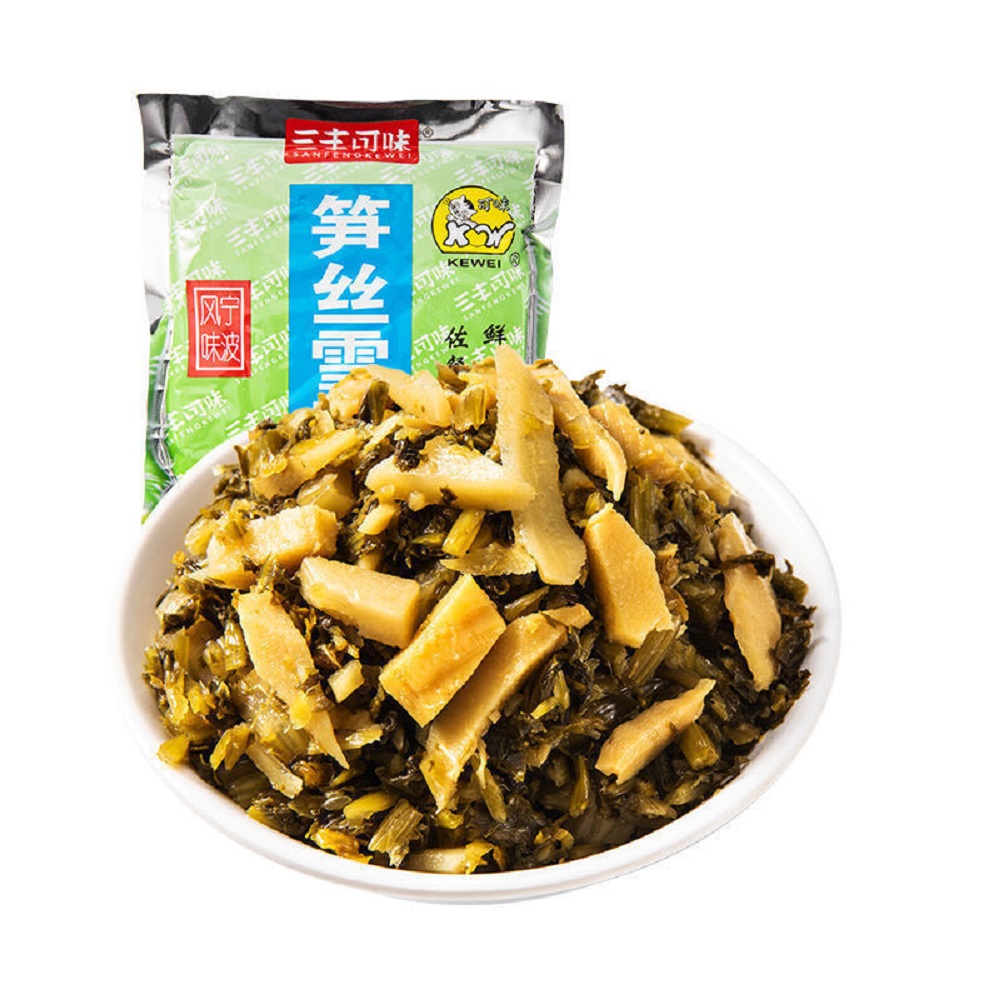 2斤笋丝雪菜三丰可味雪菜笋宁波特产开袋即食下饭菜咸菜配白米粥
