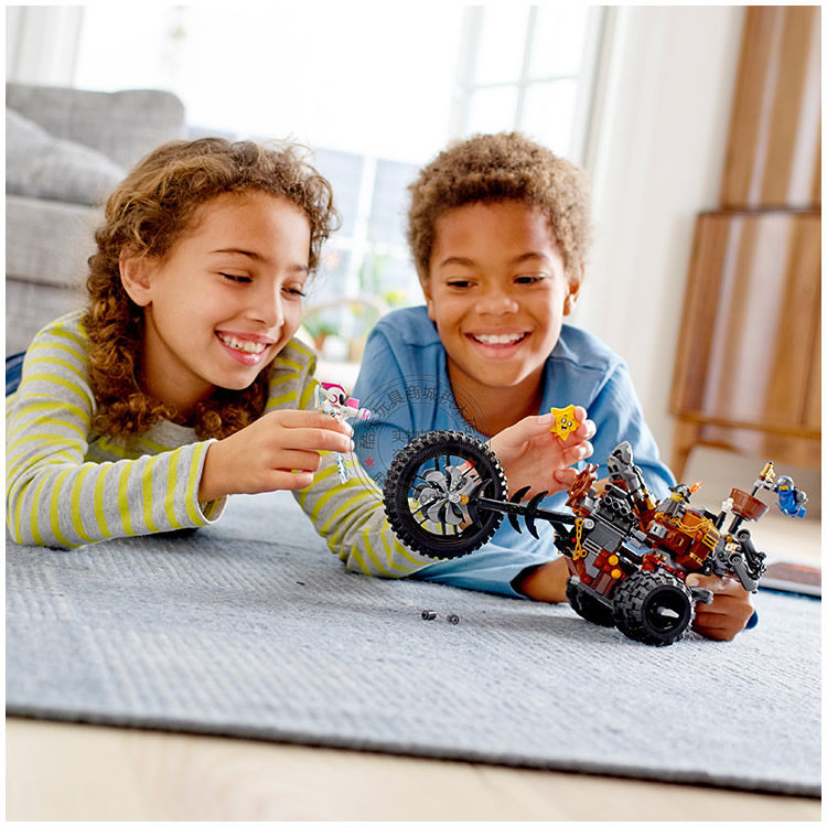 大电影2胡须刚的重金属三轮摩托车人仔兼容乐高拼装积木玩具70834