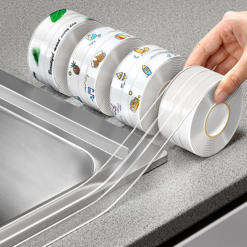 日本品牌防水防霉美缝贴灶台水槽