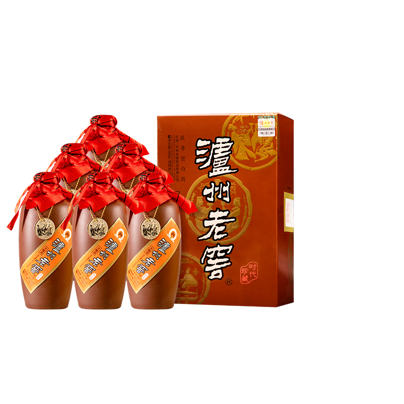 泸州老窖紫砂大曲(时代珍藏)87版52度500ml*6瓶整箱浓香白酒送礼