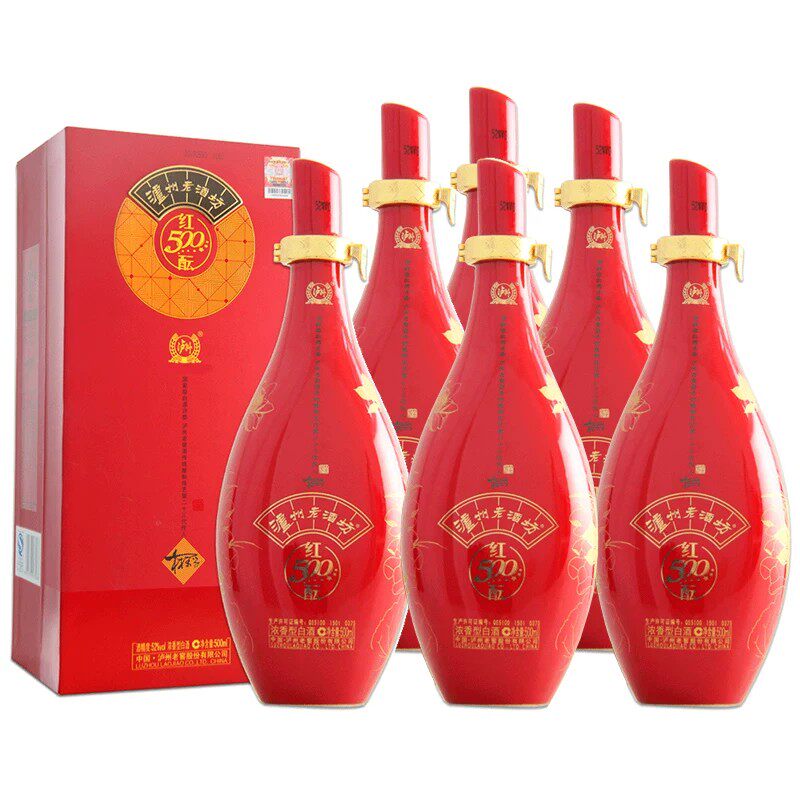 泸州老窖老酒坊红酝 52度500ml/瓶浓香型白酒 婚礼宴请喜宴送礼