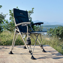 ODCF迪卡侬扶手折叠椅靠背可调节家居户外休闲结实耐用舒适便携轻