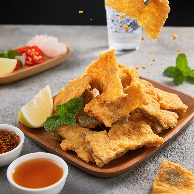 东南亚进口巴沙鱼皮香酥即食