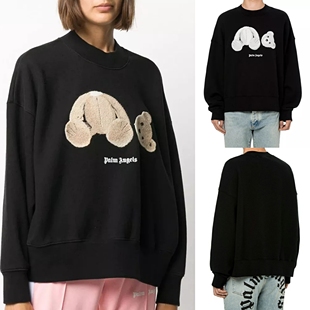 palm棕榈 天使ange刺绣断头熊圆领卫衣男女潮牌宽松套头秋冬休闲