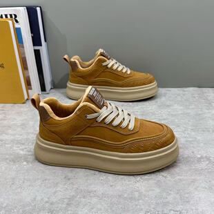 2025冬季 加绒保暖运动休闲鞋 新款 男款 子 潮流百搭低帮厚底板鞋 男鞋