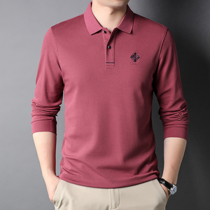 J809錢塘2020-1秋冬男士長袖刺繡T恤精品高端翻領(lǐng)品牌休閑P69圖片