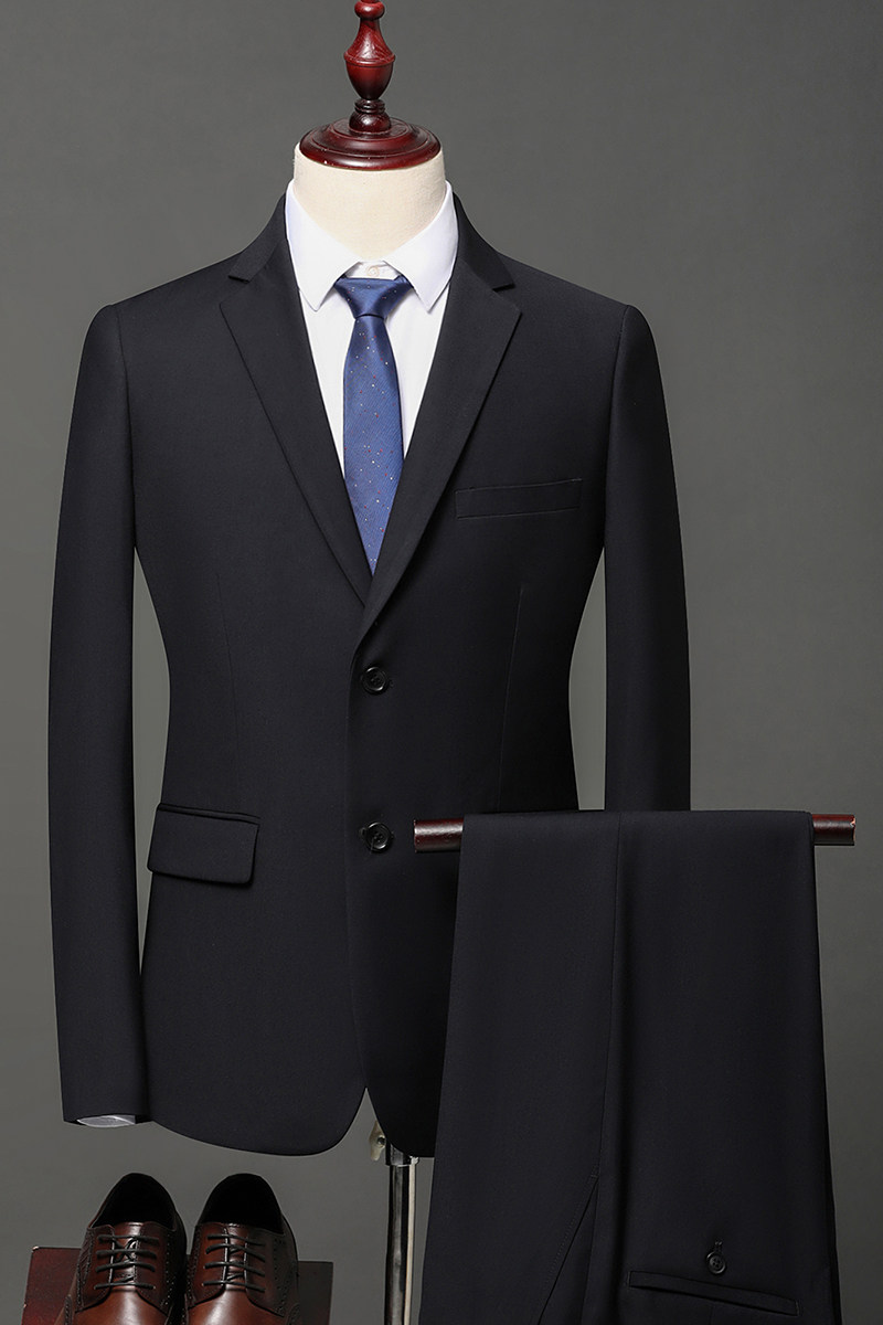 J801钱塘2020-1秋冬男士商务西装套装新郎西装青年西服P190,男装西服套装,钱塘207-1