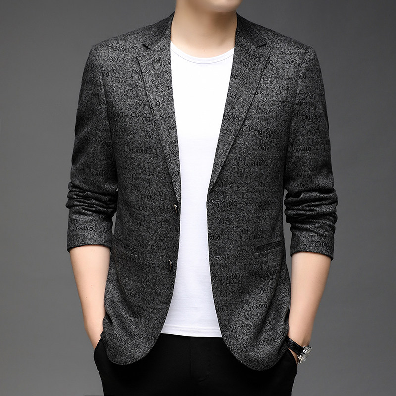 B21827钱塘2020-1秋冬男士上衣小西装潮流西服休闲男士外套P160图片