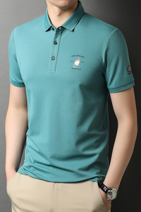 B8129钱塘2020-1夏季男士时尚短袖polo衫T恤翻领男装商务休闲P60图片