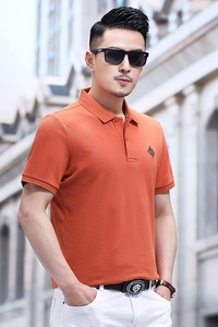 B2215钱塘2020-1夏季男士纯棉短袖polo衫T恤翻领男装商务休闲P57