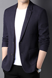 J873钱塘2020-1秋冬毛料男士西服休闲外套修身西装商务上衣P185，男装西服，钱塘207-1