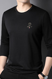 F3037钱塘2020-1秋冬羊绒打底衫t恤纯色潮流长袖男士P75，男装T恤，钱塘207-1