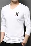 F3056钱塘2020-1秋冬莫代尔打底衫t恤纯色潮流长袖男士P62，男装T恤，钱塘207-1
