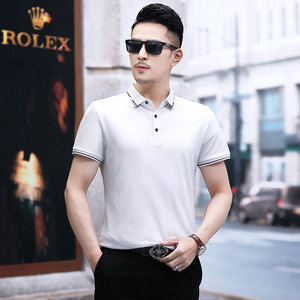 B21614钱塘2020-1夏季男士时尚短袖polo衫T恤翻领男装商务休闲P57