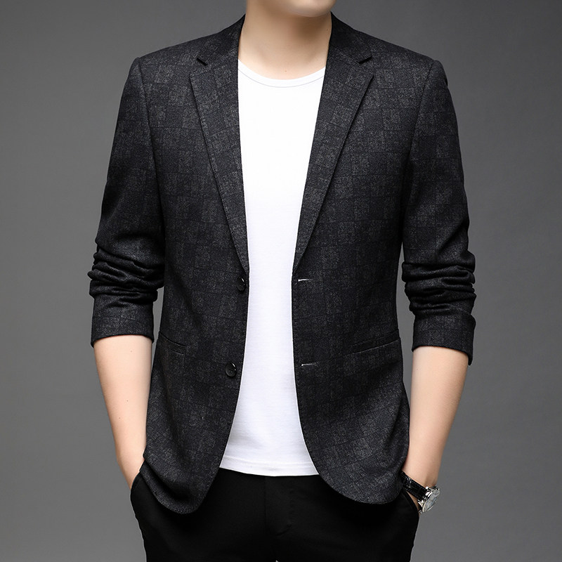 B21829钱塘2020-1秋冬男士上衣小西装潮流西服休闲男士外套P155图片