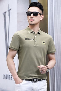 B8190钱塘2020-1夏季男士潮流短袖polo衫T恤翻领男装商务休闲P58图片