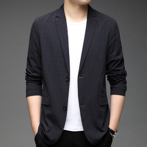 F3308钱塘2020-1秋季男士薄款休闲西服小西装上衣外套P160图片