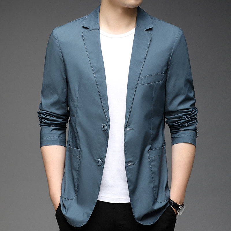 F3312钱塘2020-1秋季男士薄款休闲西服小西装上衣外套P175图片
