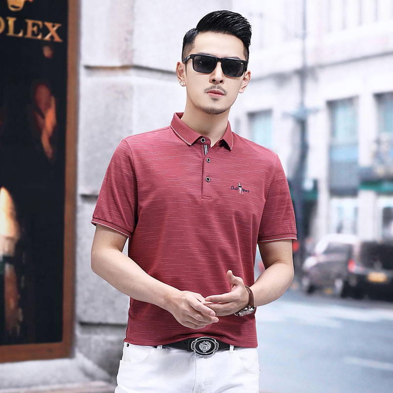 B2309钱塘2020-1夏季男士时尚短袖polo衫T恤翻领男装商务休闲P58图片