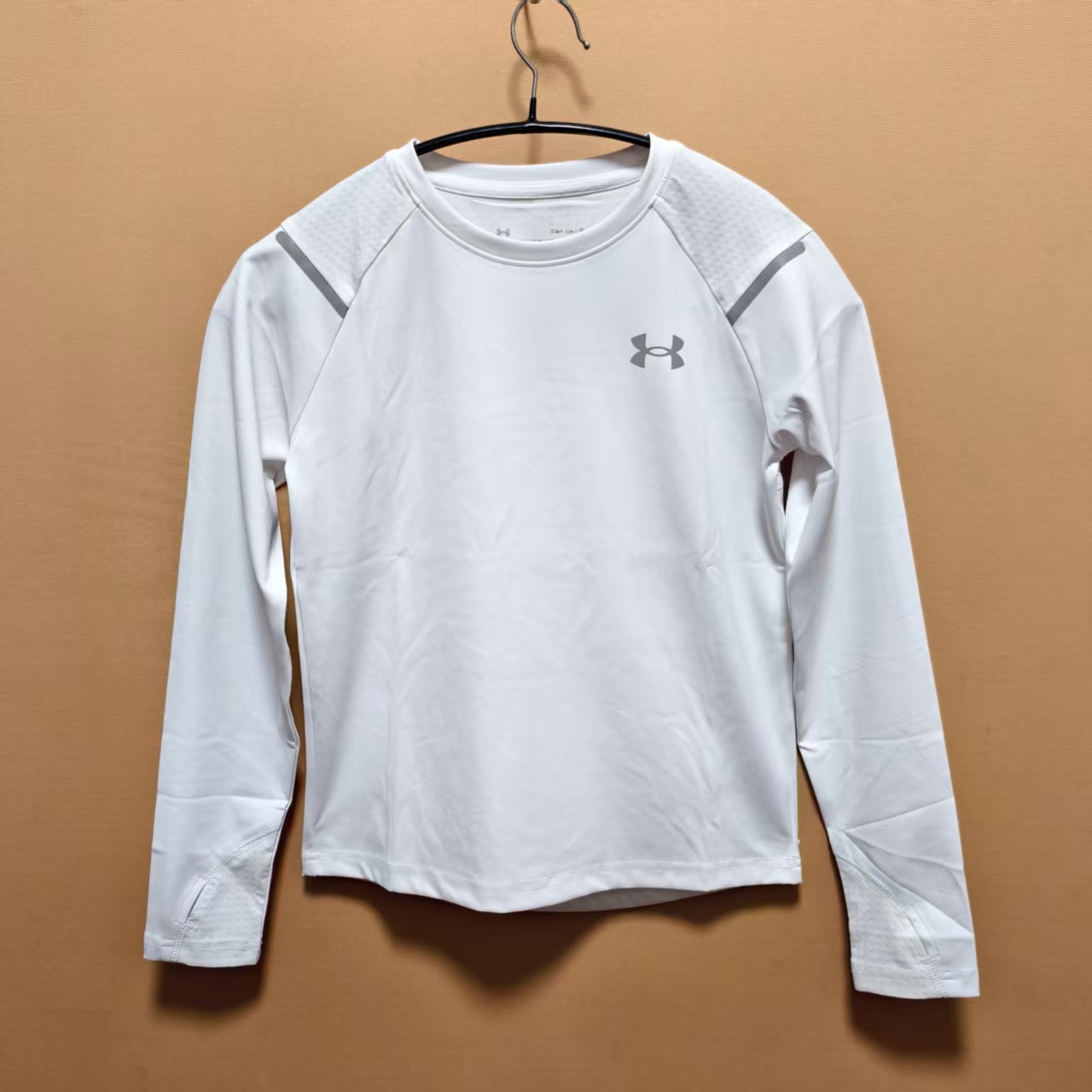 安德玛儿童男女童春秋季速干长袖T恤大弹力休闲运动上衣 断码处理