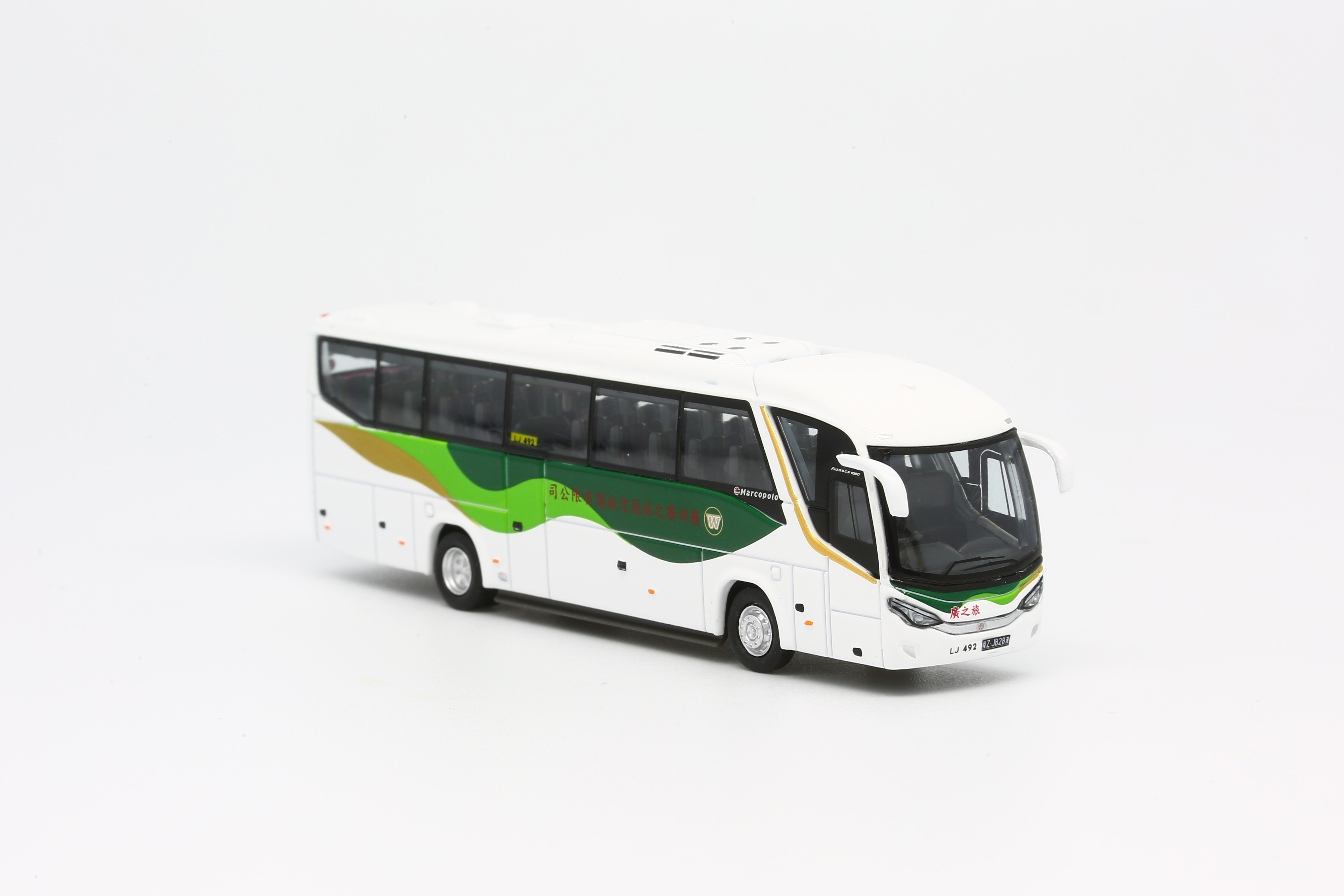 1/120 Model 1 香港冠忠旅遊巴士Scania K360金屬模型菠蘿雞跨境图片