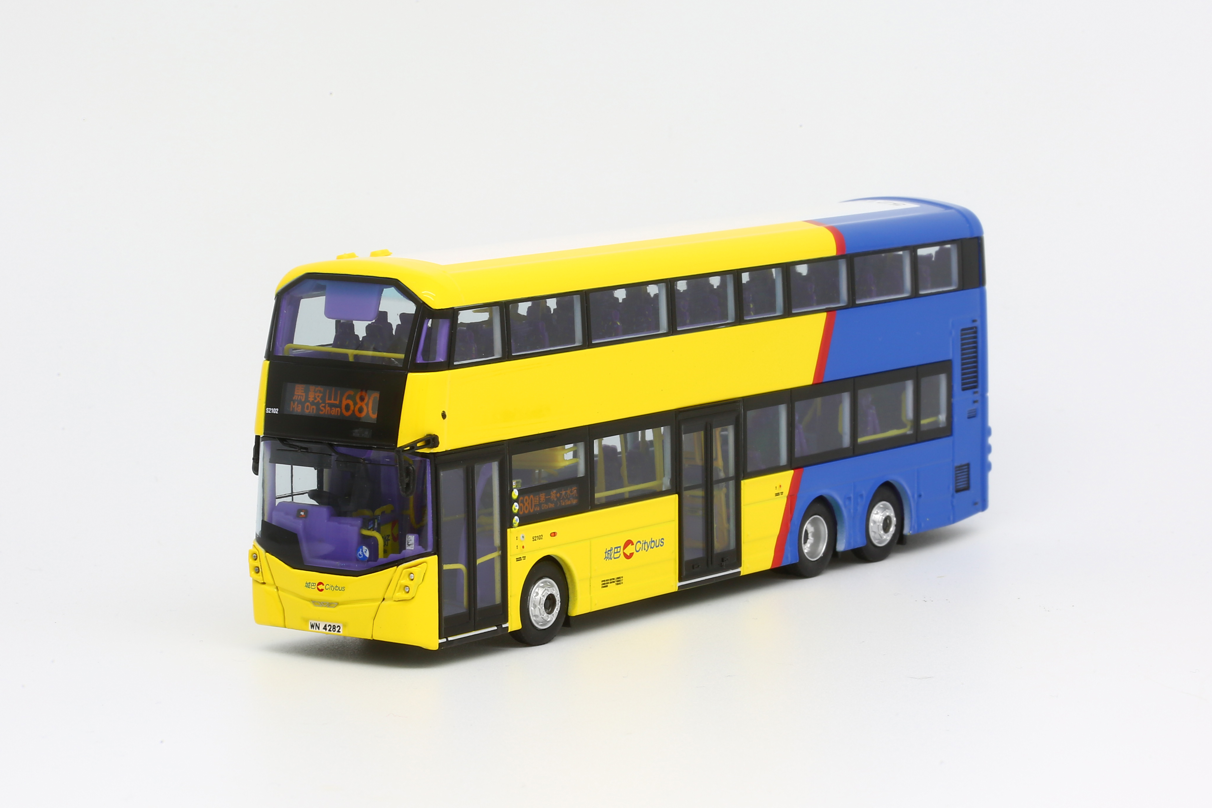 1/76 Model 1 香港巴士城巴Volvo B8L 12米新裝 仿真金屬模型