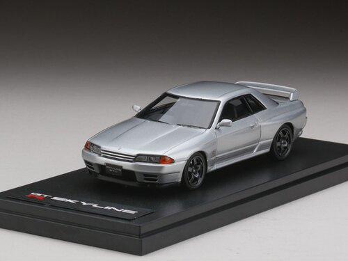 1/43 MARK43 日產 Skyline GT-R(BNR32)銀色樹脂仿真車款模型擺件