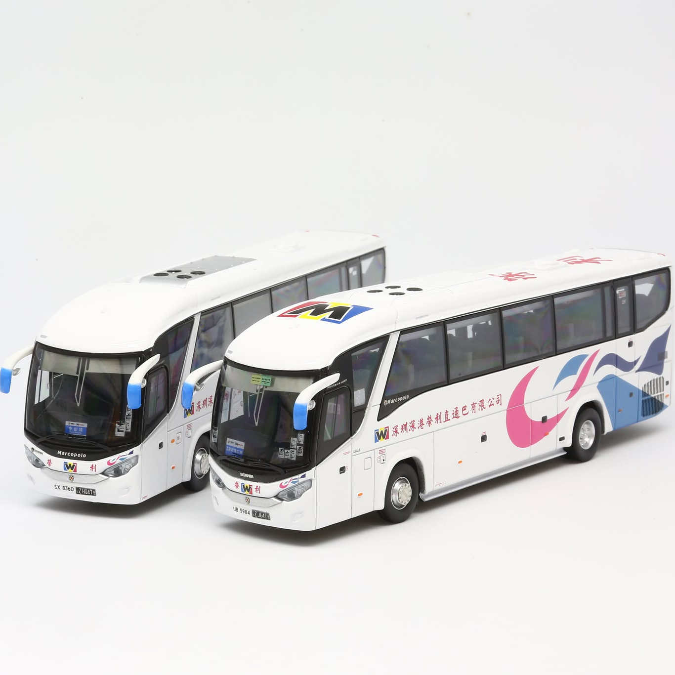 1/76 Model 1 香港巴士深港榮利斯堪尼亞K410IB4X2 仿真金屬模型