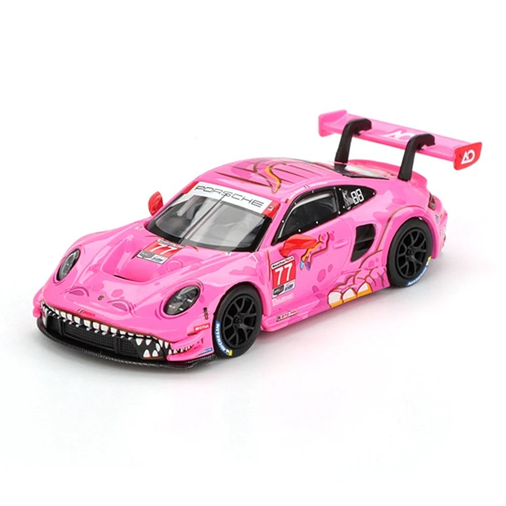 1/64 MINI GT 保時捷911 GT3 R #77 AO Racing 2024 合金跑車模型