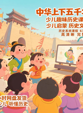 高清中华上下五千年趣味历史动画视频少儿启蒙历史文明