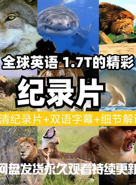 高清全球英语纪录片全集 跟着纪录片学英语磨耳朵 网盘发