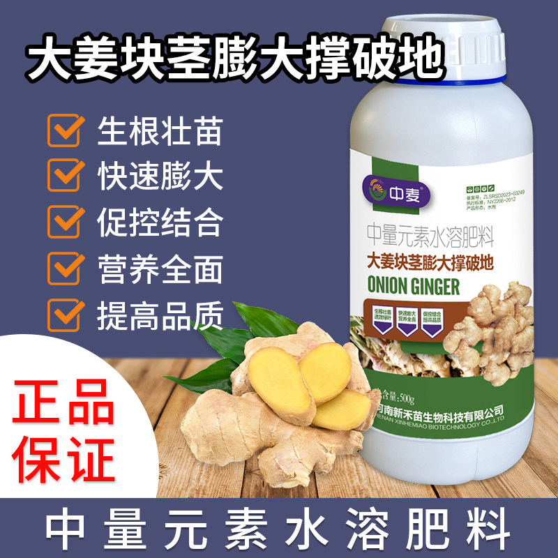 大姜块茎膨大撑破地叶面肥