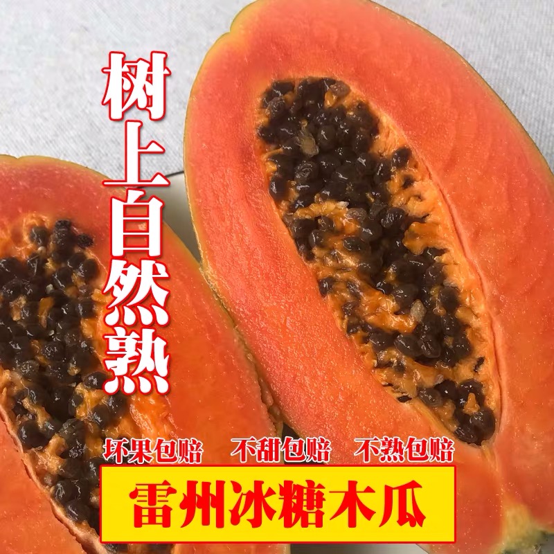 产地直发雷州红心牛奶冰糖木瓜