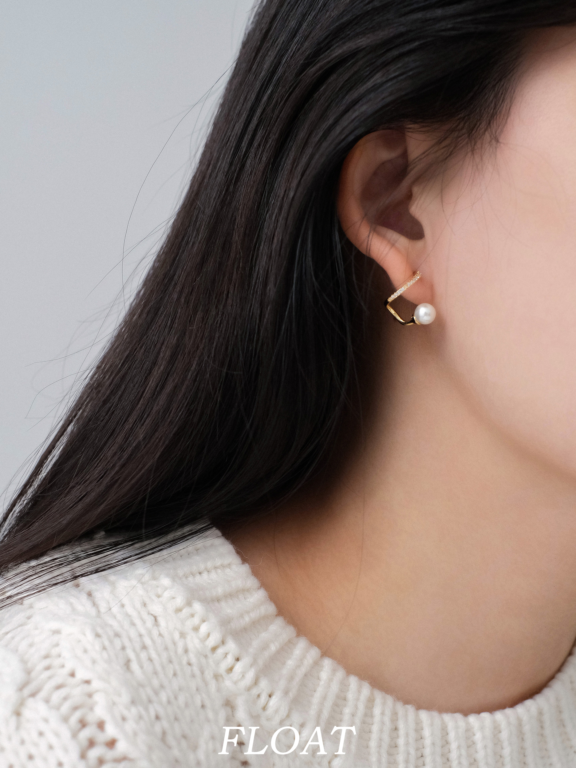 浮漾FLOAT法式女珍珠耳环蚊香盘