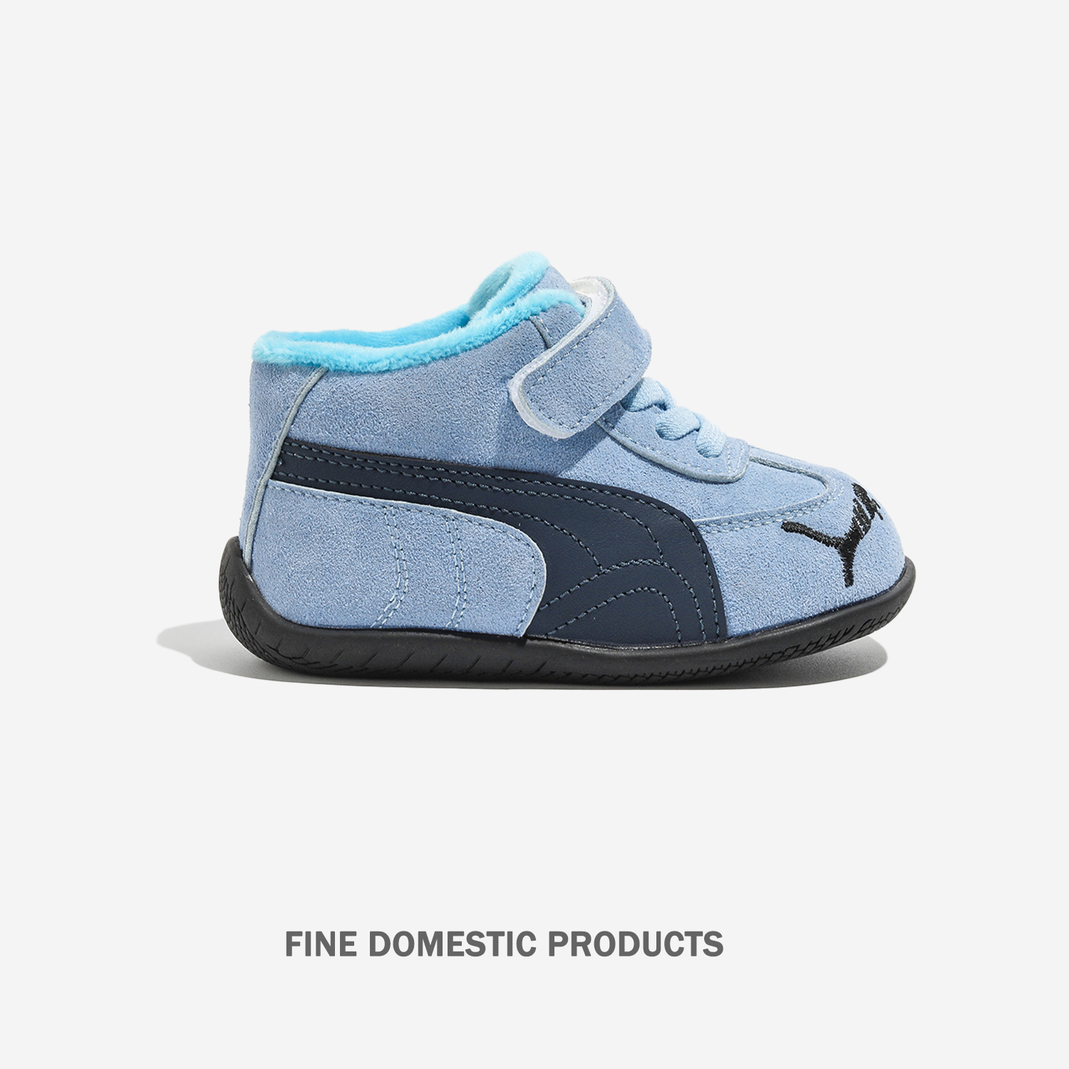 真皮宝宝运动鞋高帮男童德训鞋蓝色加绒学步鞋秋冬软底女童休闲鞋