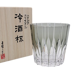 水晶玻璃杯威士忌杯洋酒杯日本江户切子工艺复古家用轻奢礼品 日式