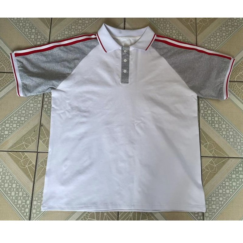 定做夏季男女同款短袖白色拼接灰色插肩袖拼接两道白杠T恤POLO衫,女装/女士精品,POLO衫,淘宝优惠券,粉丝福利购,淘宝优惠卷