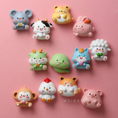 创意文创磁吸 饰卡通可爱个性 2025新款 12生肖冰箱贴新年蛇年磁贴装